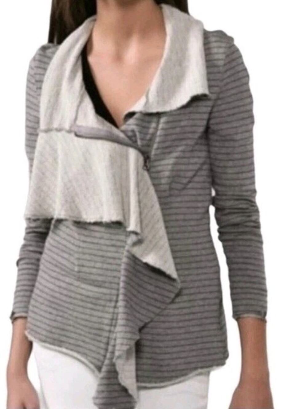Free People WE THE FREE ANTHROPOLOGIE Stripe Ebb and Flow Jacket Size M